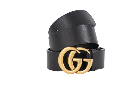 GUCCI CINTO GG MARMONT LARGE BLACK