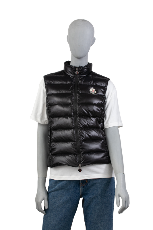 MONCLER GHANY GILET PUFFER BLACK