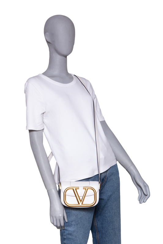 VALENTINO SUPERVEE MINI CALFSKIN WHITE