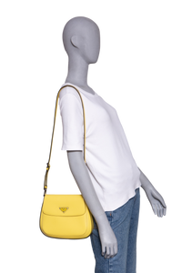 PRADA CLEO FLAP LEATHER SCARLATTO YELLOW