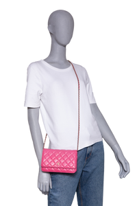CHANEL WOC CC CAVIAR QUILTED HOT PINK GOLD HDWR