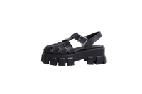 PRADA SANDAL MONOLITH RUBBER BLACK - 34 BR