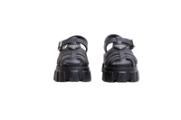 PRADA SANDAL MONOLITH RUBBER BLACK - 34 BR