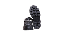 PRADA SANDAL MONOLITH RUBBER BLACK - 34 BR