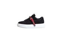 PRADA SNEAKER STUDDED STRAP NYLON BLACK -  37 1/2 BR