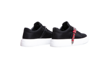 PRADA SNEAKER STUDDED STRAP NYLON BLACK -  37 1/2 BR