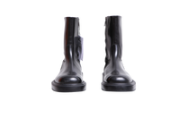 SALVATORE FERRAGAMO BOOTS FARAH LEATHER BLACK - 37.5 BR