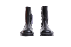 SALVATORE FERRAGAMO BOOTS FARAH LEATHER BLACK - 37.5 BR