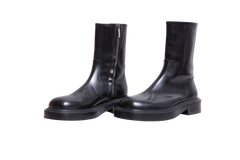 SALVATORE FERRAGAMO BOOTS FARAH LEATHER BLACK - 37.5 BR