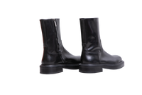 SALVATORE FERRAGAMO BOOTS FARAH LEATHER BLACK - 37.5 BR