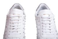 AQUAZZURA SNEAKER CRYSTAL-EMBELLISHED WHITE - 37 BR