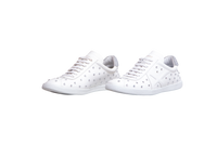 AQUAZZURA SNEAKER CRYSTAL-EMBELLISHED WHITE - 37 BR