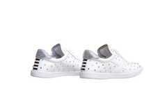 AQUAZZURA SNEAKER CRYSTAL-EMBELLISHED WHITE - 37 BR