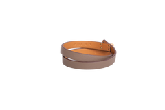 HERMÈS BRACELET MINI KELLY DOUBLE TOUR ÉTOUPE - GOLD HDWR