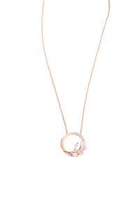 TIFFANY & CO. PENDANT VINE CIRCLE DIAMOND GOLD