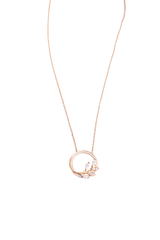 TIFFANY & CO. PENDANT VINE CIRCLE DIAMOND GOLD