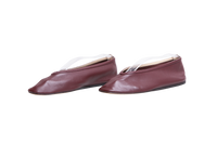 LE MONDE BERYL LUNA SLIPPER LEATHER BURGUNDY - 36 1/2 BR