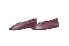 LE MONDE BERYL LUNA SLIPPER LEATHER BURGUNDY - 36 1/2 BR