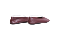 LE MONDE BERYL LUNA SLIPPER LEATHER BURGUNDY - 36 1/2 BR