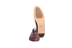 LE MONDE BERYL LUNA SLIPPER LEATHER BURGUNDY - 36 1/2 BR