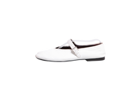 THE ROW BALLET FLATS MARY JANE BOHEME SHOE OPTIC WHITE - 37 BR