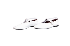 THE ROW BALLET FLATS MARY JANE BOHEME SHOE OPTIC WHITE - 37 BR