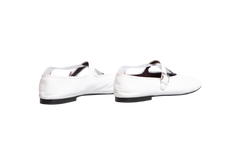 THE ROW BALLET FLATS MARY JANE BOHEME SHOE OPTIC WHITE - 37 BR