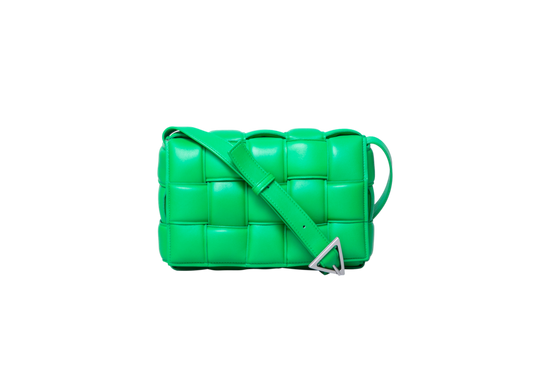 BOTTEGA PADDED CASSETE MAXI INTRECCIATO PARAKEET