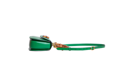 GUCCI BAMBOO 1947 SMALL LEATHER GREEN