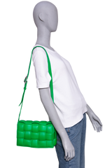 BOTTEGA PADDED CASSETE MAXI INTRECCIATO PARAKEET
