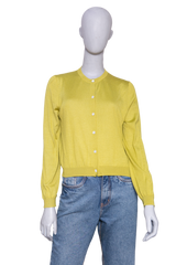 GUCCI CARDIGAN CASHMERE/SILK PISTACHE
