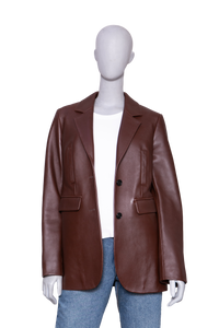LOEWE JACKET TAILORED LEATHER TWO-BUTTON