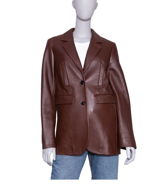 LOEWE JACKET TAILORED LEATHER TWO-BUTTON