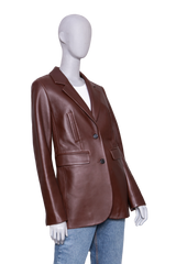 LOEWE JACKET TAILORED LEATHER TWO-BUTTON