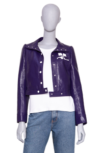 COURRÈGES RE-EDITION JACKET VYNIL PURPLE