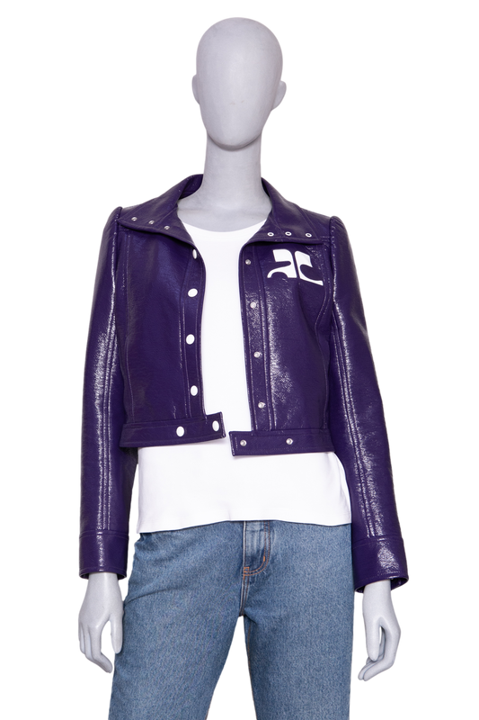 COURRÈGES RE-EDITION JACKET VYNIL PURPLE
