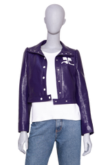 COURRÈGES RE-EDITION JACKET VYNIL PURPLE