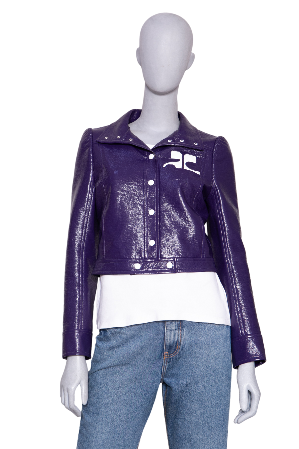COURRÈGES RE-EDITION JACKET VYNIL PURPLE