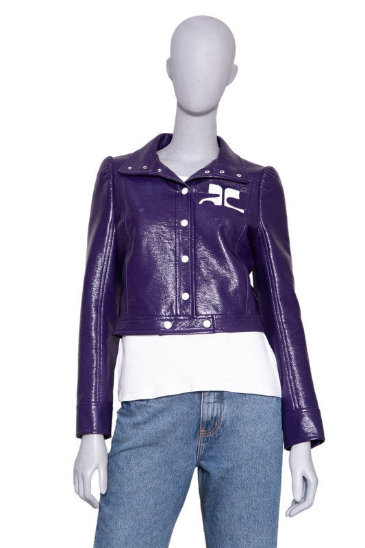 COURRÈGES RE-EDITION JACKET VYNIL PURPLE