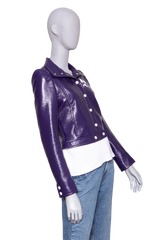 COURRÈGES RE-EDITION JACKET VYNIL PURPLE