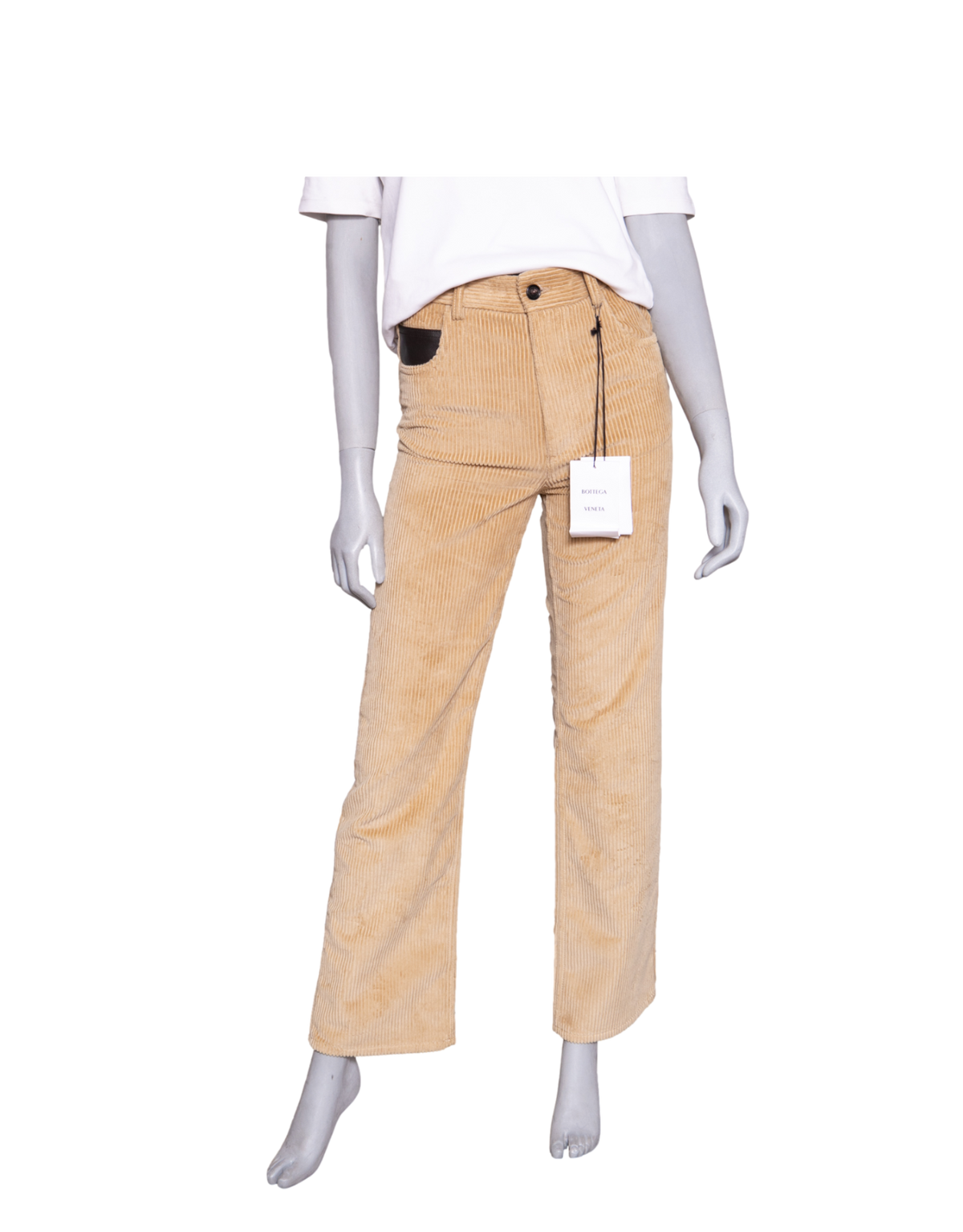 BOTTEGA PANTS COTTON CORDUROY PALE OAK