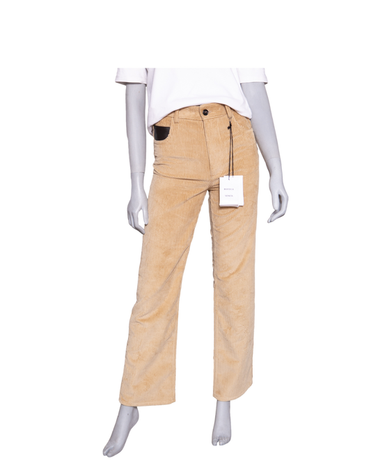 BOTTEGA PANTS COTTON CORDUROY PALE OAK