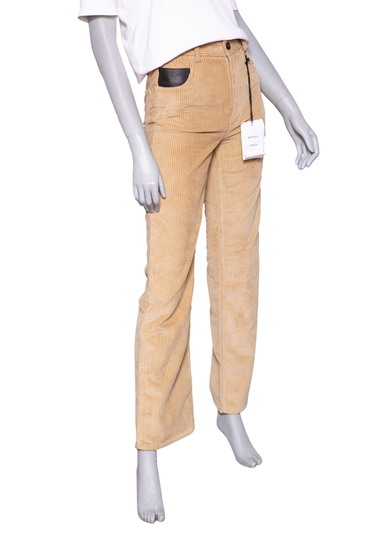 BOTTEGA PANTS COTTON CORDUROY PALE OAK