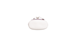 GUCCI BUCKET OPHINIA WEB SMALL LEATHER OFF WHITE