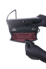CHANEL MINI BOY BRICK BLACK IRIDESCENT CALFSKIN AND PLEXIGLAS