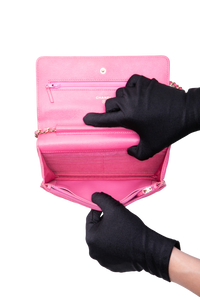CHANEL WOC CC CAVIAR QUILTED HOT PINK GOLD HDWR