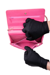 CHANEL WOC CC CAVIAR QUILTED HOT PINK GOLD HDWR
