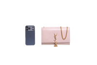 YSL KATE TASSEL CROCO EMBOSSED BEIGE