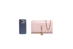 YSL KATE TASSEL CROCO EMBOSSED BEIGE