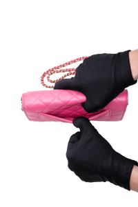 CHANEL WOC CC CAVIAR QUILTED HOT PINK GOLD HDWR
